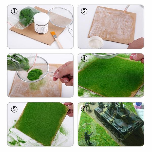 grass powder sand table building model making material package simulation lawn tree diy landscape turf decorative flowers & wreaths