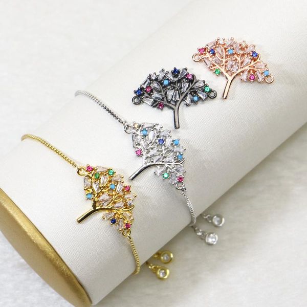 link, chain 10pcs summer colors tree bracelets charm crystal jewelry accessories connectors for women 5687, Black
link, chain 10pcs summer colors tree bracelets charm crystal jewelry accessories connectors for women 5687, Black