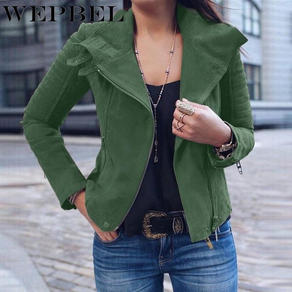 women's jackets wepbel women turn down neck autumn jacket winter slim zipper pocket casual fashion ladies coats, Black;brown
women's jackets wepbel women turn down neck autumn jacket winter slim zipper pocket casual fashion ladies coats, Black;brown