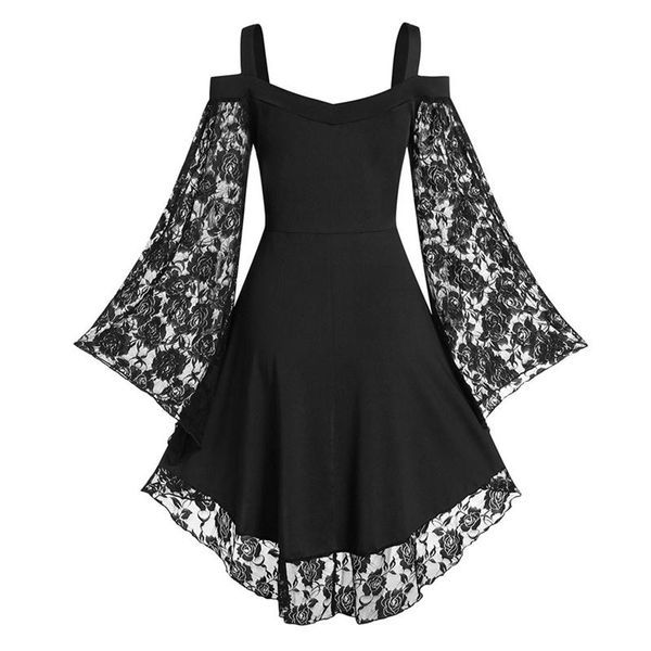 ladies a-line long sleeve dress casual style lace floral mini dresses women autumn halloween party clubwear, Black;gray
ladies a-line long sleeve dress casual style lace floral mini dresses women autumn halloween party clubwear, Black;gray