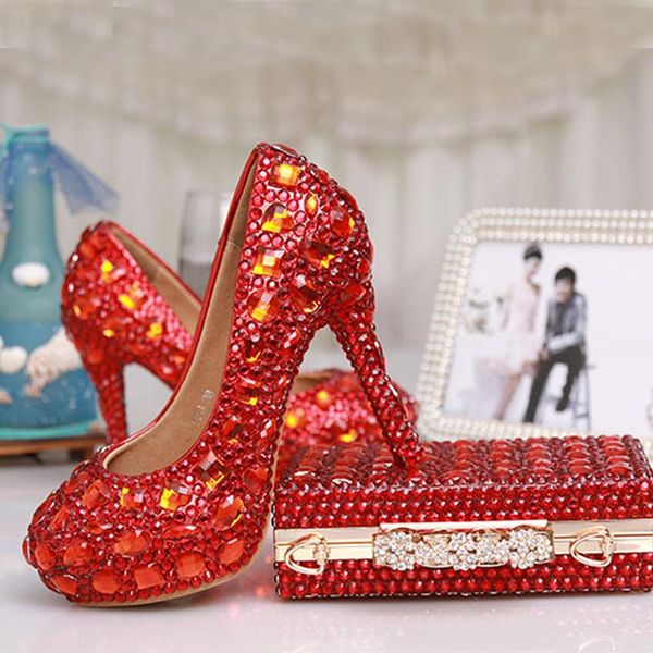 luxury high heels red crystal bridal wedding dress shoes party evening formal with matching clutch bag, Black
luxury high heels red crystal bridal wedding dress shoes party evening formal with matching clutch bag, Black