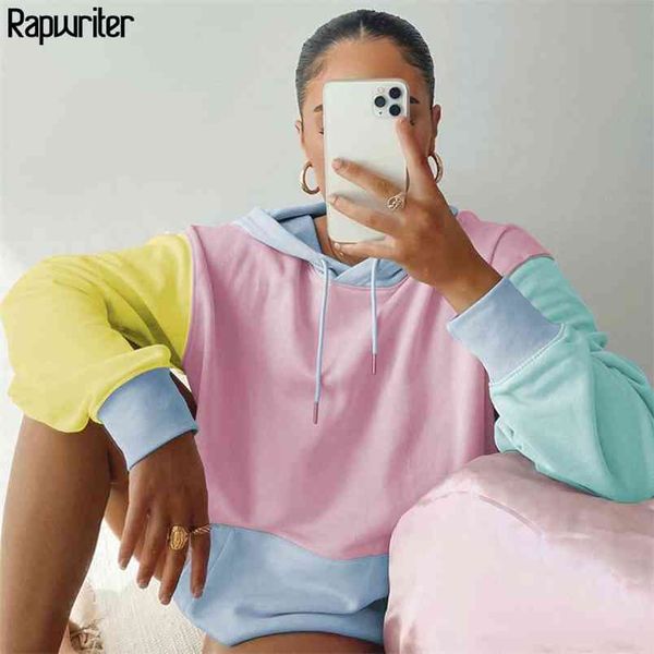 streetwear panelled oversize hoodie autumn fashion long sleeve pullovers harajuku macaron sweatshirts for women winter clothes 210510, Black
streetwear panelled oversize hoodie autumn fashion long sleeve pullovers harajuku macaron sweatshirts for women winter clothes 210510, Black