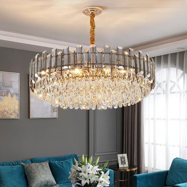 chandeliers luxury modern crystal light chandelier for living room round/ oval led cristal lamp gold home decor chain lighting fixture
chandeliers luxury modern crystal light chandelier for living room round/ oval led cristal lamp gold home decor chain lighting fixture
