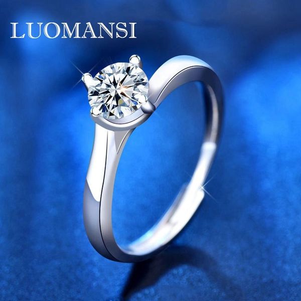 cluster rings luomansi 925 sterling silver ring 1ct moissanite diamond twisted arm four-claw simple style jewelry gift, Golden;silver
cluster rings luomansi 925 sterling silver ring 1ct moissanite diamond twisted arm four-claw simple style jewelry gift, Golden;silver