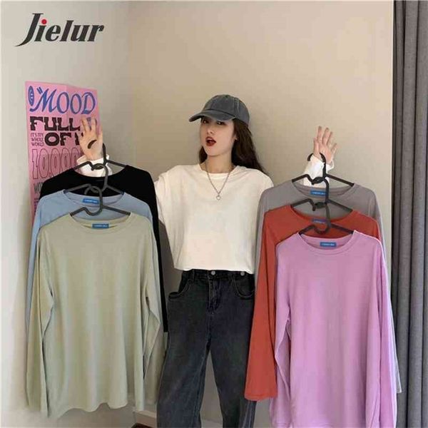 t shirt women solid color long sleeve autumn tee o-neck femme hipster winter loose tshirt basic t-shirt 210426, White
t shirt women solid color long sleeve autumn tee o-neck femme hipster winter loose tshirt basic t-shirt 210426, White