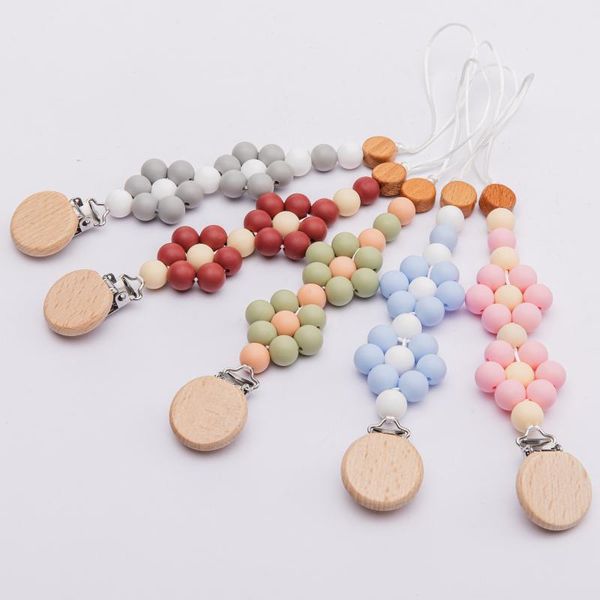 1pc handmade silicone baby wooden pacifier chain clip safe teething teether chains holder goods pacifiers#
1pc handmade silicone baby wooden pacifier chain clip safe teething teether chains holder goods pacifiers#