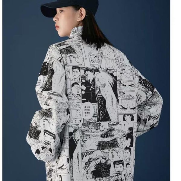 women's hoodies & sweatshirts hong kong-style retro printed double-sided jacket men women spring and autumn korean loose harajuku bf wi, Black
women's hoodies & sweatshirts hong kong-style retro printed double-sided jacket men women spring and autumn korean loose harajuku bf wi, Black