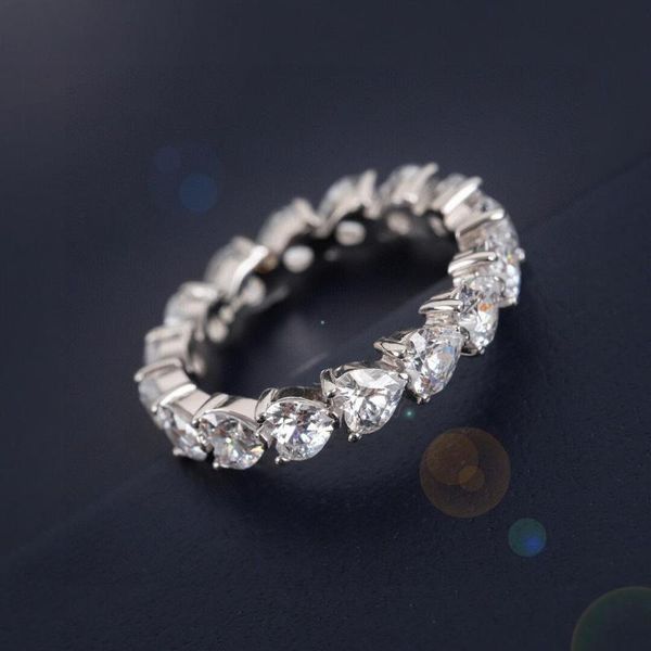 cluster rings brand pure 925 sterling silver jewelry for women wedding heart diamond ring engagement, Golden;silver
cluster rings brand pure 925 sterling silver jewelry for women wedding heart diamond ring engagement, Golden;silver