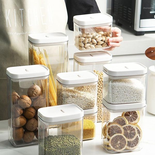 storage bottles & jars 1800/1300/800/500ml food tank plastic kitchen jar box refrigerator noodle multigrain container
storage bottles & jars 1800/1300/800/500ml food tank plastic kitchen jar box refrigerator noodle multigrain container
