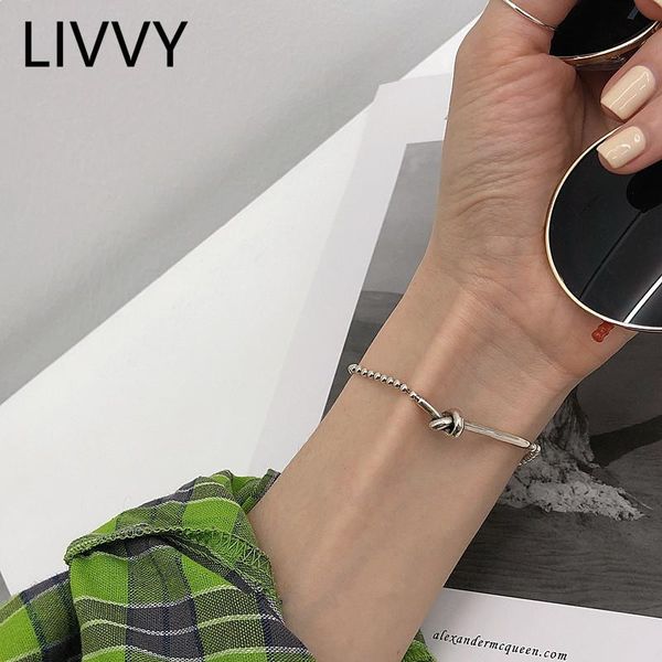charm bracelets livvy thai silver color creative simple geometric knot bracelet for women trendy bead chain birthday party jewelry gifts, Golden;silver
charm bracelets livvy thai silver color creative simple geometric knot bracelet for women trendy bead chain birthday party jewelry gifts, Golden;silver