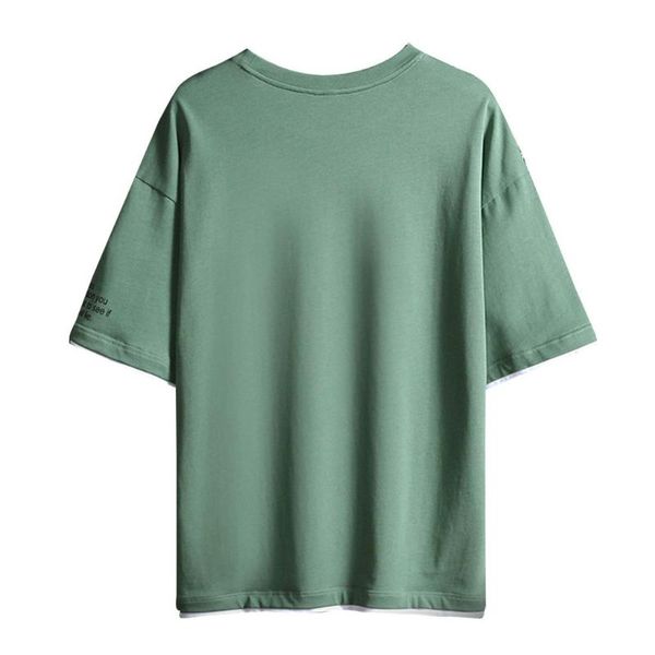 men's t-shirts men summer short sleeve drop shoulder t-shirt harajuku letters printed solid color pullover casual loose streetwear, White;black
men's t-shirts men summer short sleeve drop shoulder t-shirt harajuku letters printed solid color pullover casual loose streetwear, White;black