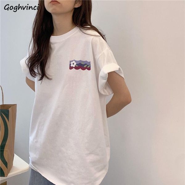 women's t-shirt short sleeve t-shirts women cotton print oversize baggy simple korean style summer student stylish all-match female ou, White
women's t-shirt short sleeve t-shirts women cotton print oversize baggy simple korean style summer student stylish all-match female ou, White