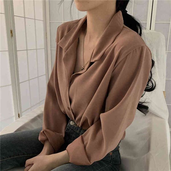 shirt 2021 spring molasses will see elegant vintage shirts oversize korean office style fashion lady wild, White
shirt 2021 spring molasses will see elegant vintage shirts oversize korean office style fashion lady wild, White