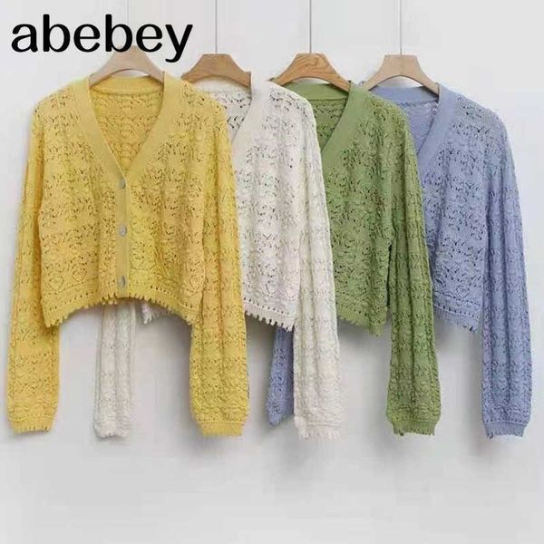 autumn knitted cardigan button up korean cute sweaters hollow out sweater women kawaii crop knitting jersey mujer 210715, White;black
autumn knitted cardigan button up korean cute sweaters hollow out sweater women kawaii crop knitting jersey mujer 210715, White;black