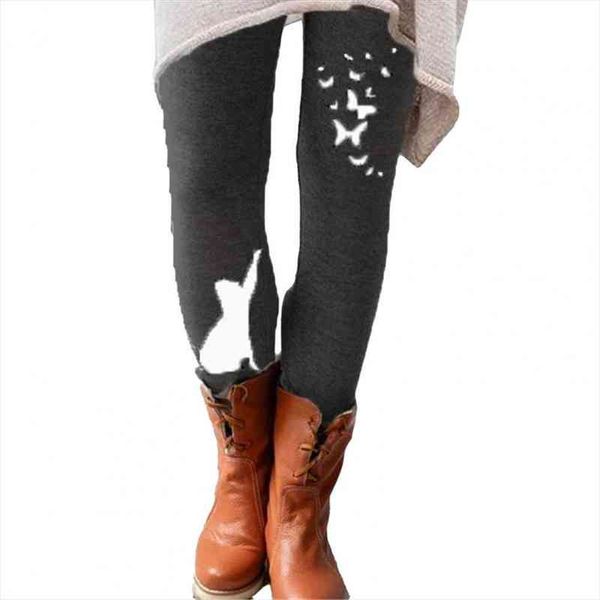 women casual trousers elastic waistband cats butterflies print leggings casual easy match long skinny pants, Black
women casual trousers elastic waistband cats butterflies print leggings casual easy match long skinny pants, Black