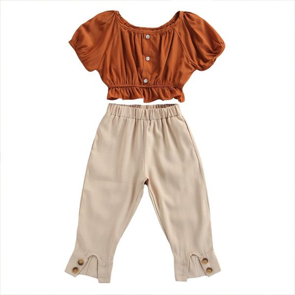 clothing sets baby & children's 2-8y kids girl clothes set fashion solid color t-shirt and beam feet long pants for girls, White
clothing sets baby & children's 2-8y kids girl clothes set fashion solid color t-shirt and beam feet long pants for girls, White