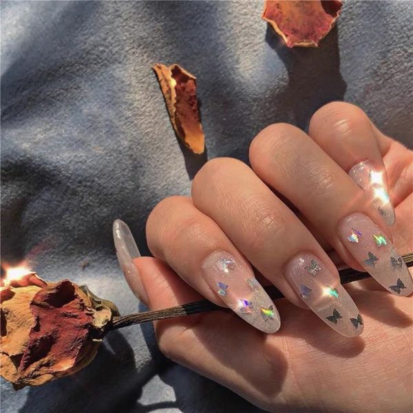 false nails 24pcs/set short design fake pretty silver butterfly decals with glue full artificial manicure nail art tips, Red;gold
false nails 24pcs/set short design fake pretty silver butterfly decals with glue full artificial manicure nail art tips, Red;gold