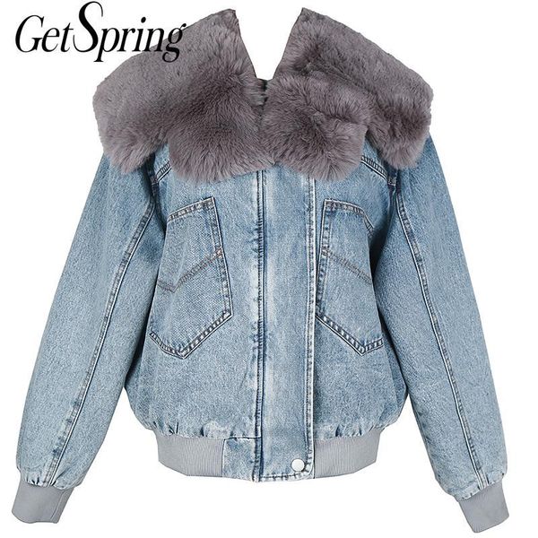 women's jackets getspring women coat faux fur patchwork denim coats vintage warm lining jean winter 2021 fashion, Black;brown
women's jackets getspring women coat faux fur patchwork denim coats vintage warm lining jean winter 2021 fashion, Black;brown