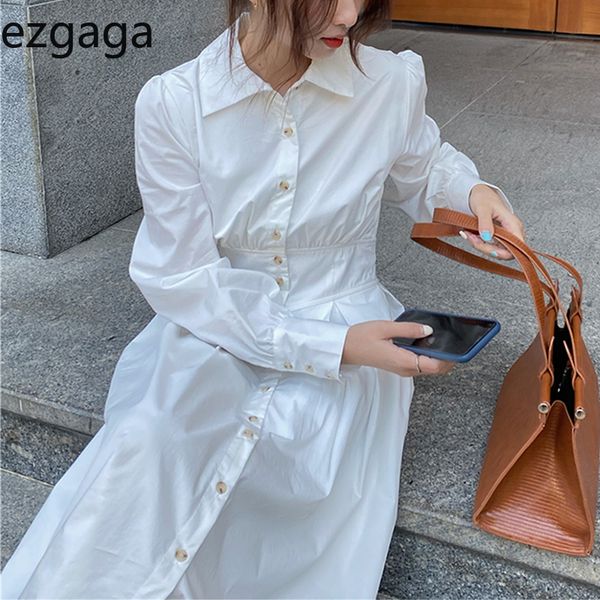 ezgaga elegant dress women turn-down collar spring sing breasted solid high waist dresses fashion robe vestidos feminino 210430, Black;gray
ezgaga elegant dress women turn-down collar spring sing breasted solid high waist dresses fashion robe vestidos feminino 210430, Black;gray