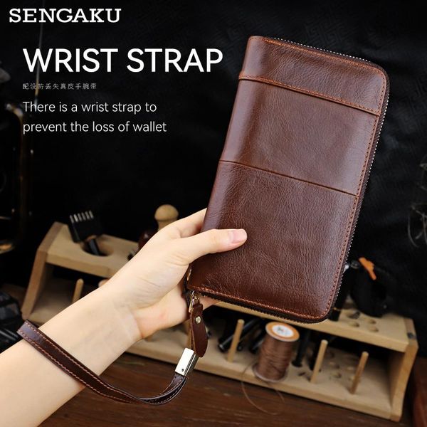 wallets genuine leather wallet luxury zipper long coin purses female fashion money bag phone card holder clutch, Red;black
wallets genuine leather wallet luxury zipper long coin purses female fashion money bag phone card holder clutch, Red;black