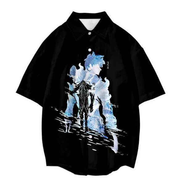 men's casual shirts solo leveling shirt short sleeve blouse women men harjauku streetwear korea anime clothes plus size, White;black
men's casual shirts solo leveling shirt short sleeve blouse women men harjauku streetwear korea anime clothes plus size, White;black