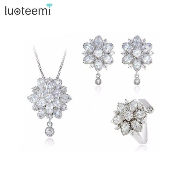 earrings & necklace luoteemi unique clear cubic zirconia princess luxury women christmas gift jewelry for bridal wedding, Silver
earrings & necklace luoteemi unique clear cubic zirconia princess luxury women christmas gift jewelry for bridal wedding, Silver