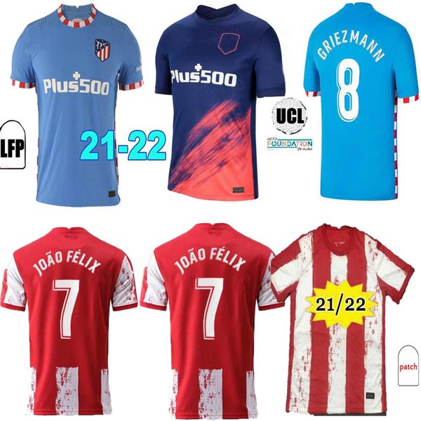 21 22 joão félix atletico soccer jerseys de madrid 2021 suarez correa koke dembélé carrasco m.llorente men kids kit football jersey, Black
21 22 joão félix atletico soccer jerseys de madrid 2021 suarez correa koke dembélé carrasco m.llorente men kids kit football jersey, Black