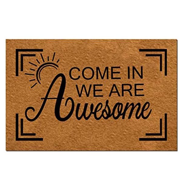 doormat home decor funny come in we are awesome indoor outdoor flannel welcome mat non-slip backing en carpets
doormat home decor funny come in we are awesome indoor outdoor flannel welcome mat non-slip backing en carpets
