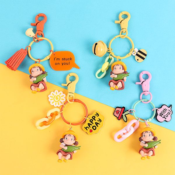 keychain creative car key chain cartoon little girl holding corn cute diy pendant car key chain bag pendant, Silver
keychain creative car key chain cartoon little girl holding corn cute diy pendant car key chain bag pendant, Silver