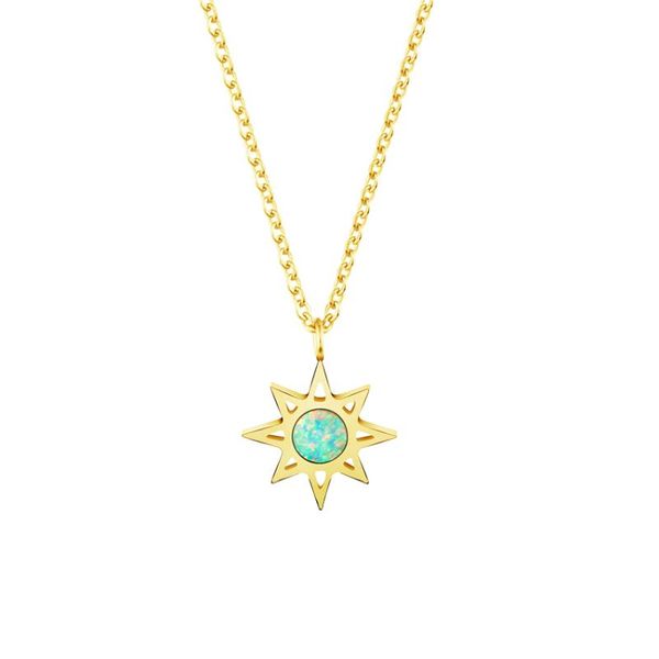 north star with blue opal stone charm necklace for women kolye jewelry 2021 stainless steel collier femme bridesmaid gifts pendant necklaces, Silver
north star with blue opal stone charm necklace for women kolye jewelry 2021 stainless steel collier femme bridesmaid gifts pendant necklaces, Silver