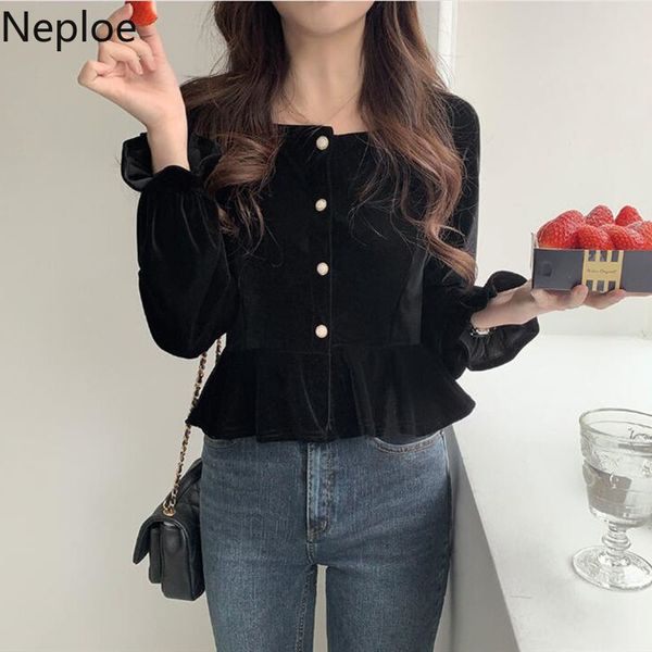 neploe vintage velvet shirts women spring korean blouse square collar long-sleeve ruffles elegant blusas female 4i724 210422, White
neploe vintage velvet shirts women spring korean blouse square collar long-sleeve ruffles elegant blusas female 4i724 210422, White