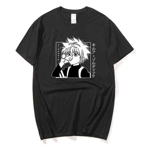 men women t-shirt kawaii hunter x hunter tshirt killua zoldyck t-shirt crew neck fitted soft anime manga tee shirt clothes g1217, White;black
men women t-shirt kawaii hunter x hunter tshirt killua zoldyck t-shirt crew neck fitted soft anime manga tee shirt clothes g1217, White;black