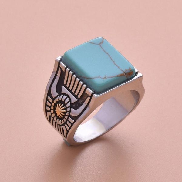 wedding rings boho tribal geometric square turquoises stone vintage antique handmade carved flower jewelry, Slivery;golden
wedding rings boho tribal geometric square turquoises stone vintage antique handmade carved flower jewelry, Slivery;golden