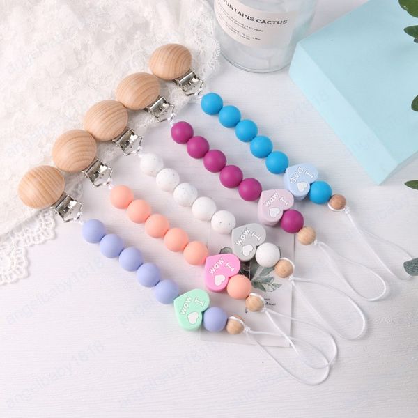 pacifier holders baby chain clips weaning teething natural wooden accessories love silicone food grade soother newborn teeth practice toys
pacifier holders baby chain clips weaning teething natural wooden accessories love silicone food grade soother newborn teeth practice toys