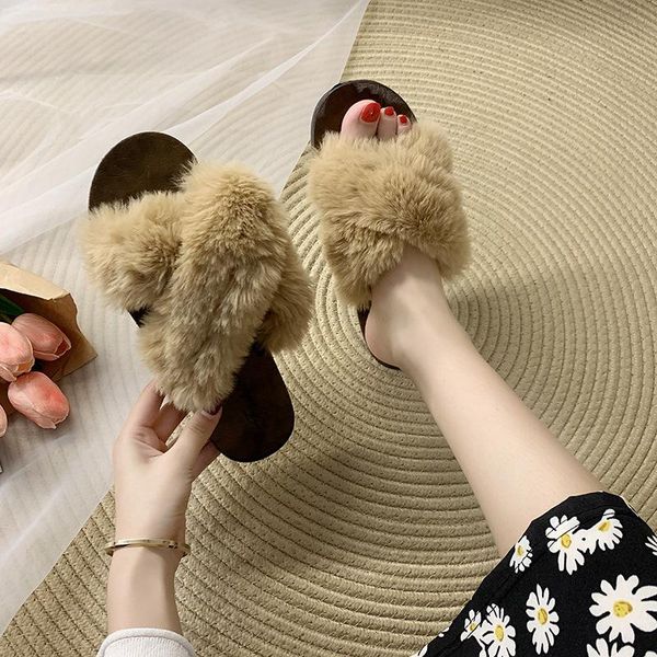 autumn and winter plush slippers women ins flat-bottomed net red to keep warm, cross-slip women's shoes, Black
autumn and winter plush slippers women ins flat-bottomed net red to keep warm, cross-slip women's shoes, Black