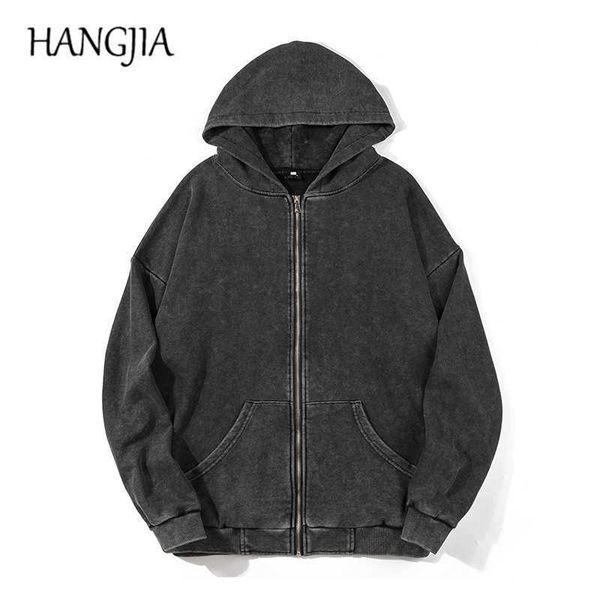 retro wash distressed hooded hoodie european and american streetwear zipper hoodie pullover long sleeve hip hop man hoodies c0607, Black
retro wash distressed hooded hoodie european and american streetwear zipper hoodie pullover long sleeve hip hop man hoodies c0607, Black