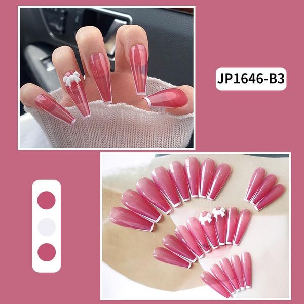 false nails 24pcs bow nail patch glue type removable super long paragraph fashion manicure save time unhas postiça, Red;gold
false nails 24pcs bow nail patch glue type removable super long paragraph fashion manicure save time unhas postiça, Red;gold