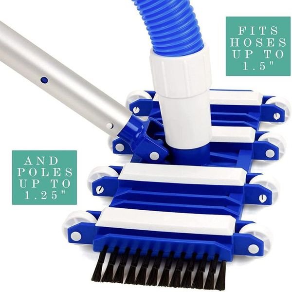 pool & accessories multifunction vacuum head 14 inches replacement flexible swimming cleaning tool with side brush
pool & accessories multifunction vacuum head 14 inches replacement flexible swimming cleaning tool with side brush