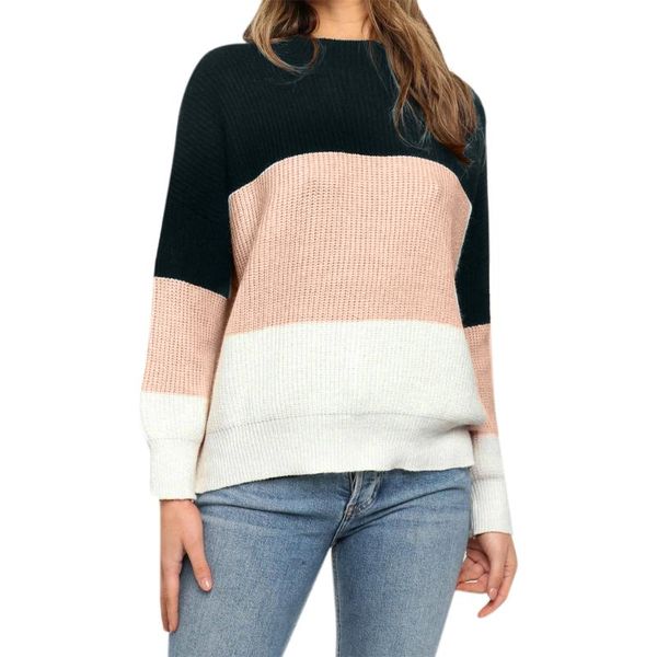 women's sweaters patchwork sweater women clothes long sleeve winter pullover knitwear for 2021 female, White;black
women's sweaters patchwork sweater women clothes long sleeve winter pullover knitwear for 2021 female, White;black
