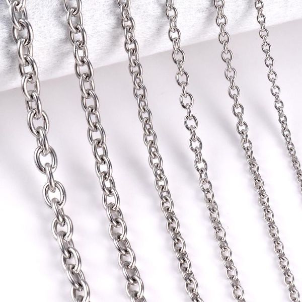chains 1pc width 1.5mm-6mm stainl steel cross o chain nelace for women men diy jewelry thin bracelet, Silver
chains 1pc width 1.5mm-6mm stainl steel cross o chain nelace for women men diy jewelry thin bracelet, Silver