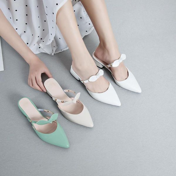 slippers yqbtdl 2021 summer pointed toe green white party women's shoes sweet bow knot studded strap chunky heel mules slides 43, Black
slippers yqbtdl 2021 summer pointed toe green white party women's shoes sweet bow knot studded strap chunky heel mules slides 43, Black