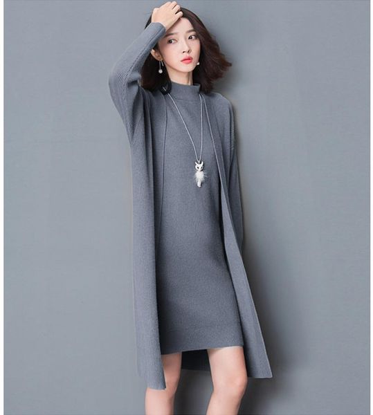 women sweater knitted dress loose female cardigan black set autumn winter casual slim women's sweaters wxf595 knits & tees, White
women sweater knitted dress loose female cardigan black set autumn winter casual slim women's sweaters wxf595 knits & tees, White