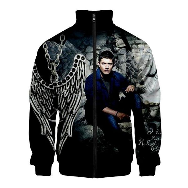 men's hoodies & sweatshirts spn supernatural zip up oversized men and sweatshirt 3d printed stand collar zipper jacket casual sportswea, Black
men's hoodies & sweatshirts spn supernatural zip up oversized men and sweatshirt 3d printed stand collar zipper jacket casual sportswea, Black