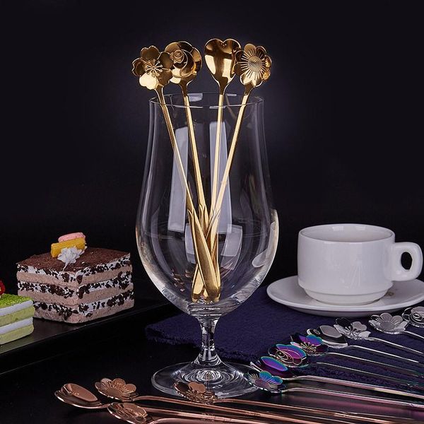 spoons tableware coffee stirring spoon long handle flower scoop stainless steel gold plated cherry rose sets kitchen tools
spoons tableware coffee stirring spoon long handle flower scoop stainless steel gold plated cherry rose sets kitchen tools