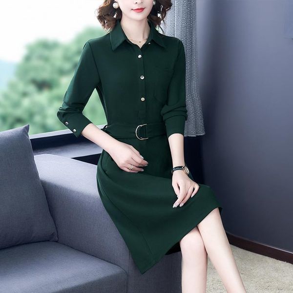 casual vintage plus size solid elegant vestido spring autumn office lady mini shirt dress bodycon long sleeve party dresses, Black;gray
casual vintage plus size solid elegant vestido spring autumn office lady mini shirt dress bodycon long sleeve party dresses, Black;gray