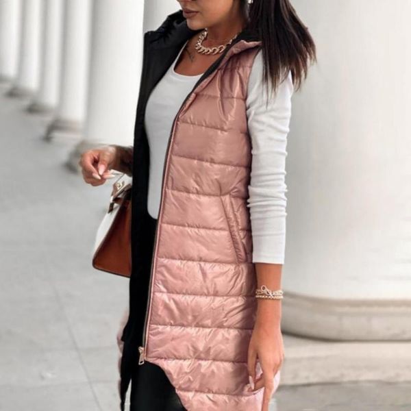 women's vests warm long cotton vest for woman ladies pure color zipper jacket slim waistcoat fall winter sleeveless coat ropa mujer, Black;white
women's vests warm long cotton vest for woman ladies pure color zipper jacket slim waistcoat fall winter sleeveless coat ropa mujer, Black;white