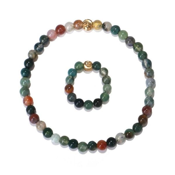 earrings & necklace 3mm natural stone bead bracelet aquatic with bronze flower ring jewelry set, Silver
earrings & necklace 3mm natural stone bead bracelet aquatic with bronze flower ring jewelry set, Silver