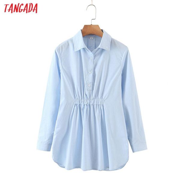 women's blouses & shirts tangada 2021 women blue pleated cotton shirt turn down collar long sleeve chic female casual blusas rb55, White
women's blouses & shirts tangada 2021 women blue pleated cotton shirt turn down collar long sleeve chic female casual blusas rb55, White