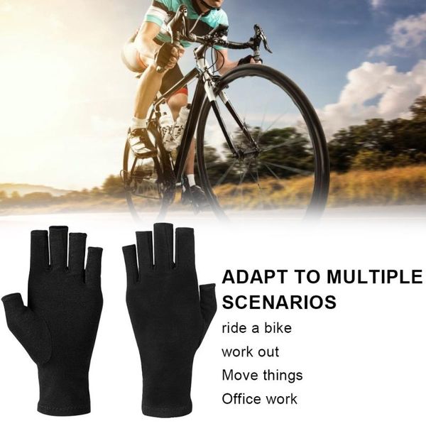 arthritis gloves compression support and warmth fingerless cotton fabric fitness sports for hands finger joints cycling, Black
arthritis gloves compression support and warmth fingerless cotton fabric fitness sports for hands finger joints cycling, Black