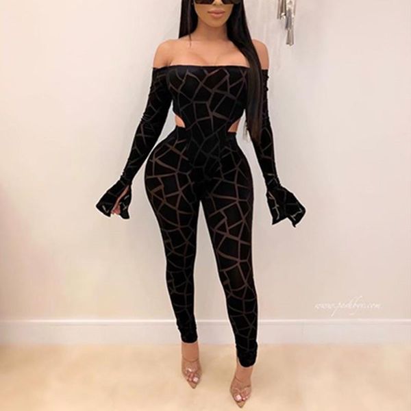 women's jumpsuits & rompers women sheath velvet bodysuit legging sets long sleeve slash neck off shoulder, Black;white
women's jumpsuits & rompers women sheath velvet bodysuit legging sets long sleeve slash neck off shoulder, Black;white